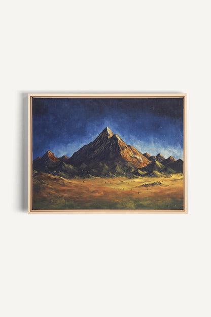 OLEKA CANVAS - STARLIT HEIGHTS, Oeuvre sur toile étirée, encadré Naturel Clair