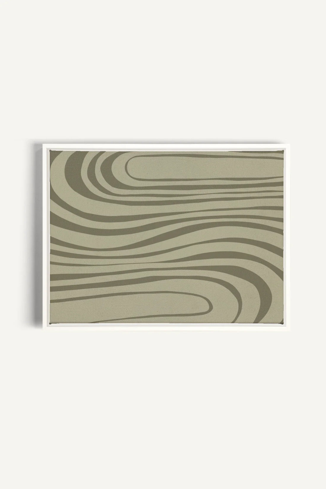 OLEKA CANVAS - STREAMLINES, Oeuvre sur toile étirée, encadré Blanc