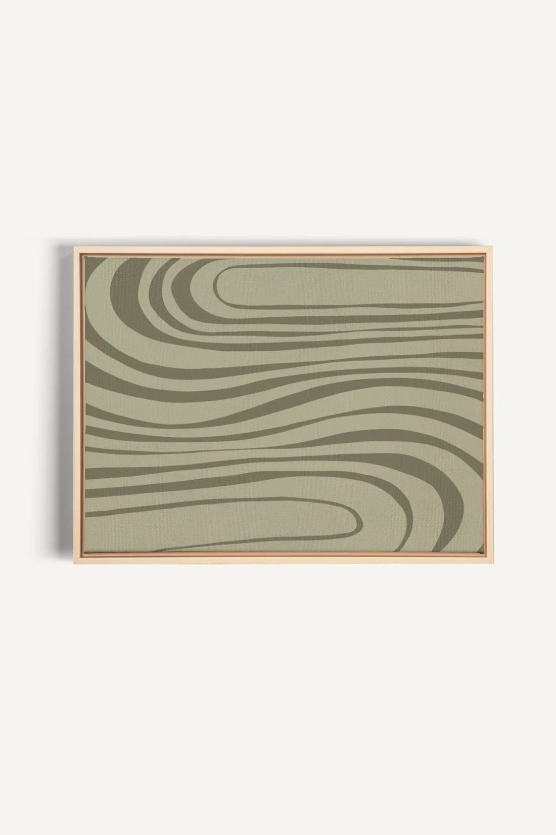 OLEKA CANVAS - STREAMLINES, Oeuvre sur toile étirée, encadré Naturel Clair