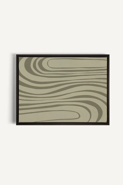 OLEKA CANVAS - STREAMLINES, Oeuvre sur toile étirée, encadré Noir