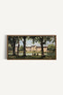 OLEKA CANVAS - SUMMER AT THE ESTATE, Oeuvre sur toile étirée, encadré Brun Chêne