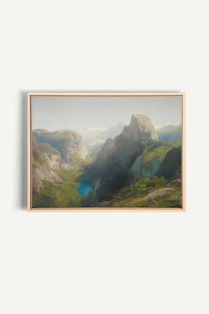 SUNLIT GORGE, Oeuvre sur toile étirée, encadré Naturel Clair