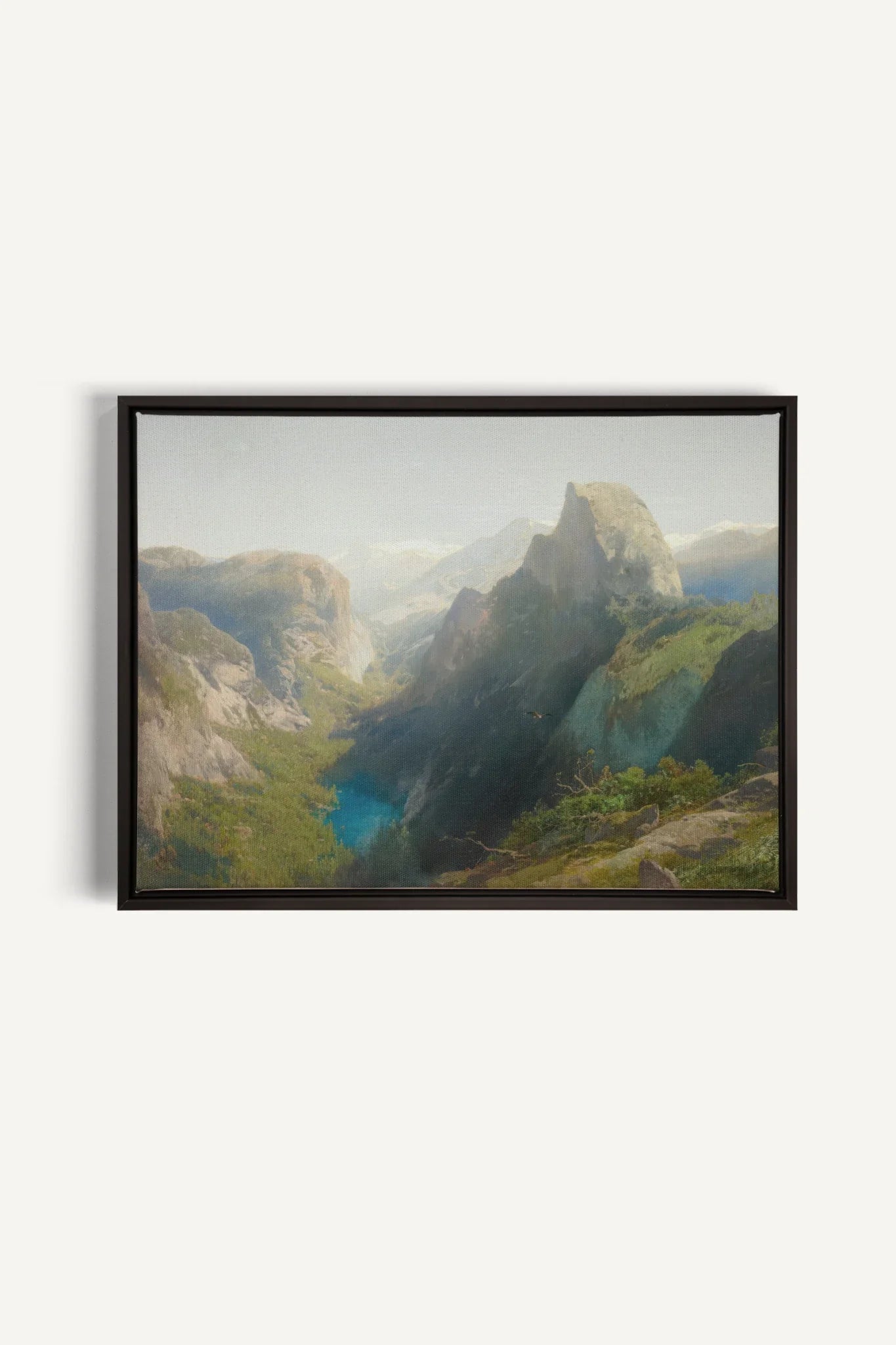 SUNLIT GORGE, Oeuvre sur toile étirée, encadré Noir