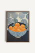 OLEKA CANVAS - TANGERINE DREAM, Oeuvre sur toile étirée, encadré Brun Chêne