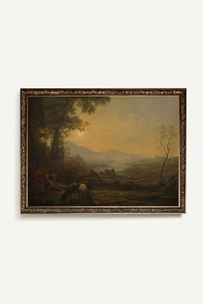 TEINTES DU SOUVENIRS, Artwork on rigid canvas, framed in Vintage Bronze