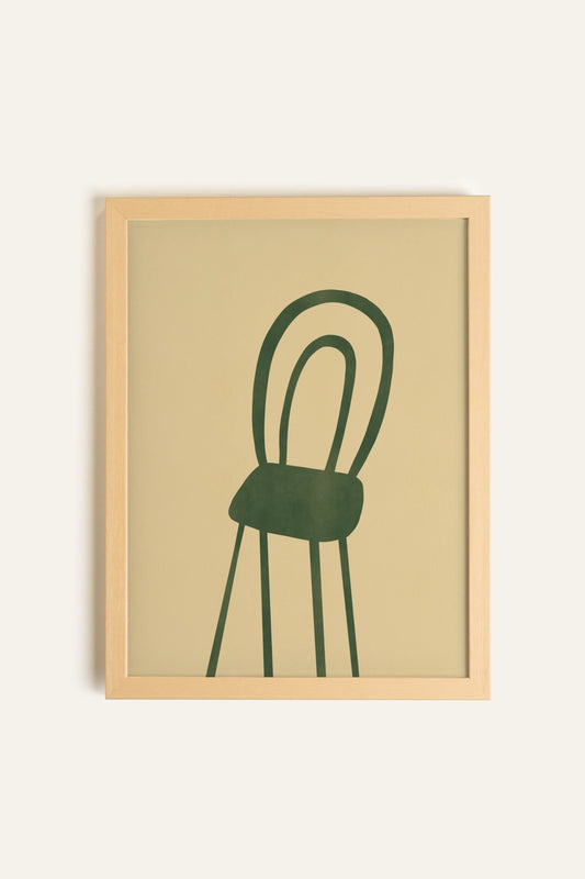 THE GREEN CHAIR, Toile Rigide