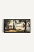 OLEKA CANVAS - THE QUIET SHORE, Oeuvre sur toile étirée, encadré Brun Noyer