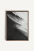 OLEKA CANVAS - TIDE OF SHADOWS, Oeuvre sur toile étirée, encadré Brun Chêne