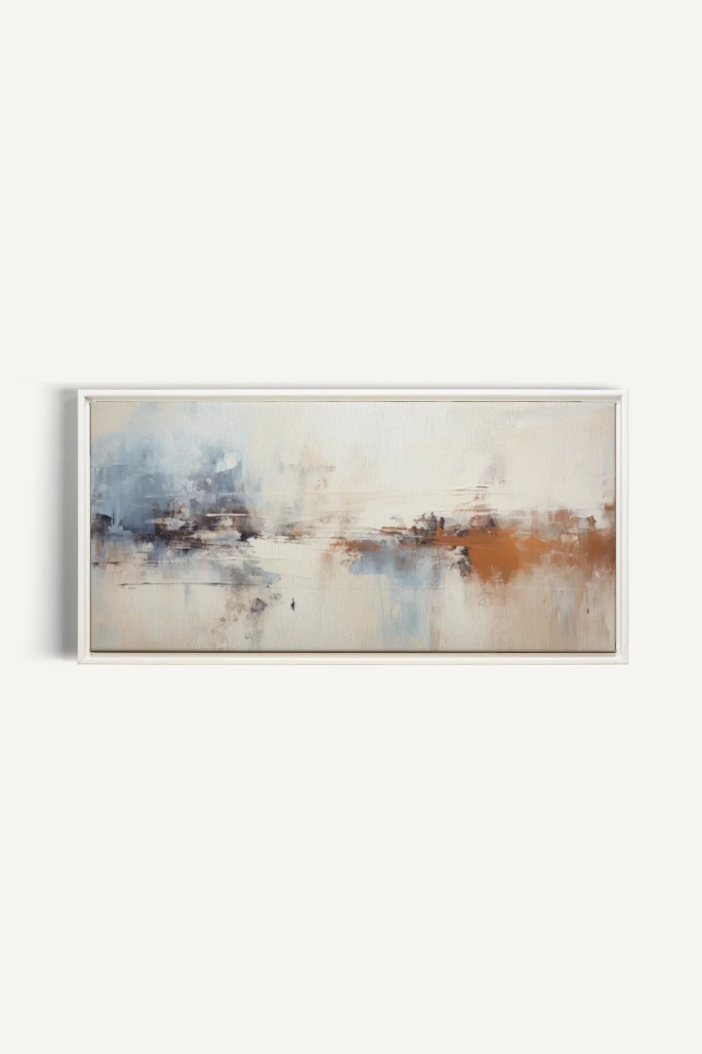 OLEKA CANVAS - TIMELESS ART, Oeuvre sur toile étirée, encadré Blanc