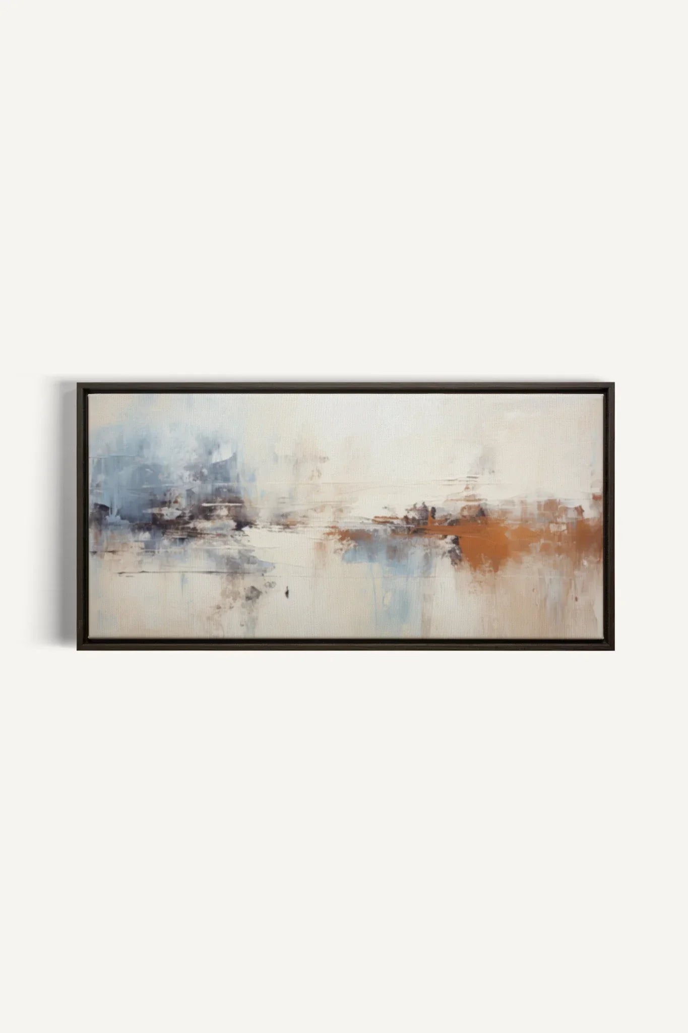 OLEKA CANVAS - TIMELESS ART, Oeuvre sur toile étirée, encadré Brun Noyer