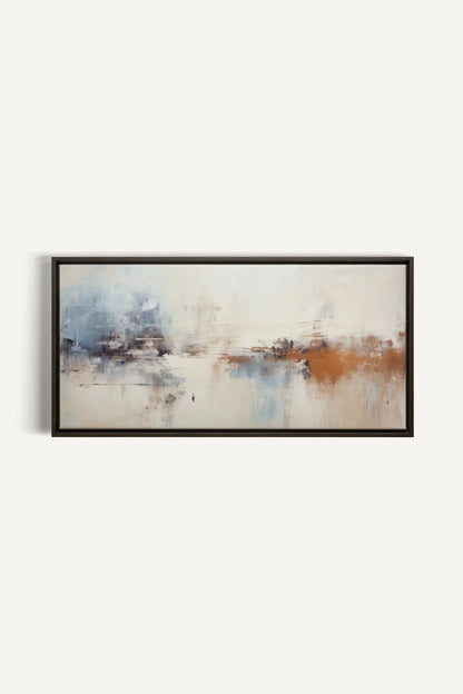 OLEKA CANVAS - TIMELESS ART, Oeuvre sur toile étirée, encadré Brun Noyer