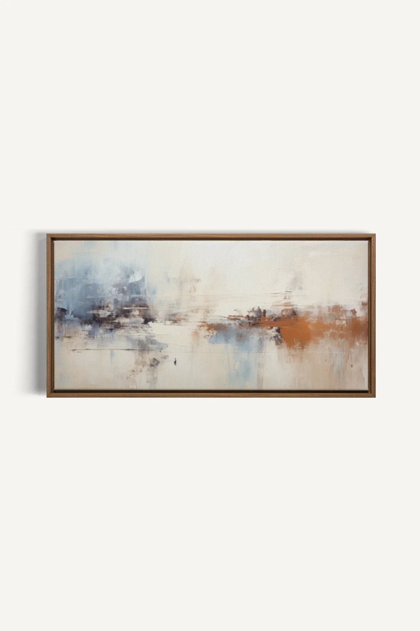 OLEKA CANVAS - TIMELESS ART, Oeuvre sur toile étirée, encadré Brun Chêne
