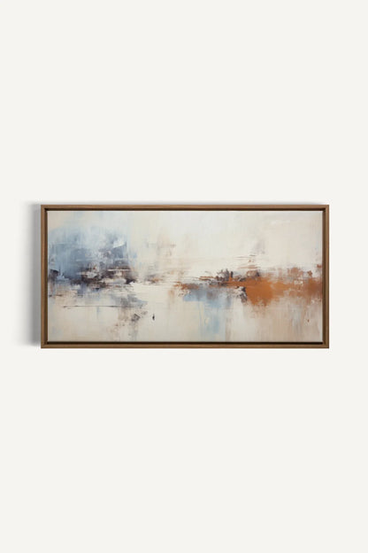 OLEKA CANVAS - TIMELESS ART, Oeuvre sur toile étirée, encadré Brun Chêne