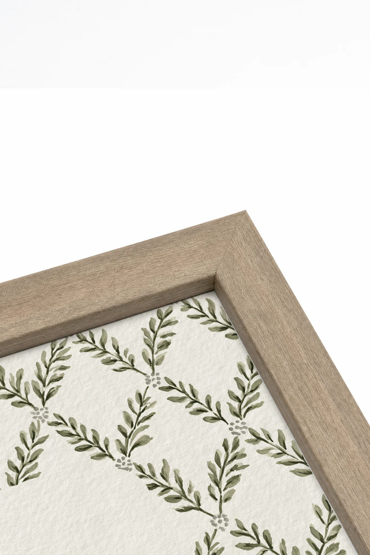 TINY WILD THINGS, Oeuvre sur toile rigide, encadré brun chêne