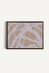 OLEKA CANVAS - TISSAGE NATUREL, Oeuvre sur toile étirée, encadré Brun Noyer