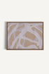 OLEKA CANVAS - TISSAGE NATUREL, Oeuvre sur toile étirée, encadré Brun Chêne