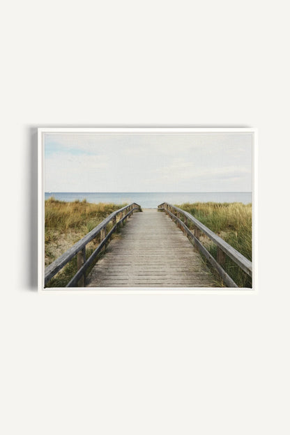 TO THE SEA, Oeuvre sur toile étirée, encadré Blanc