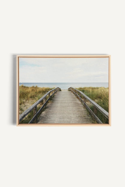 TO THE SEA, Oeuvre sur toile étirée, encadré Naturel Clair