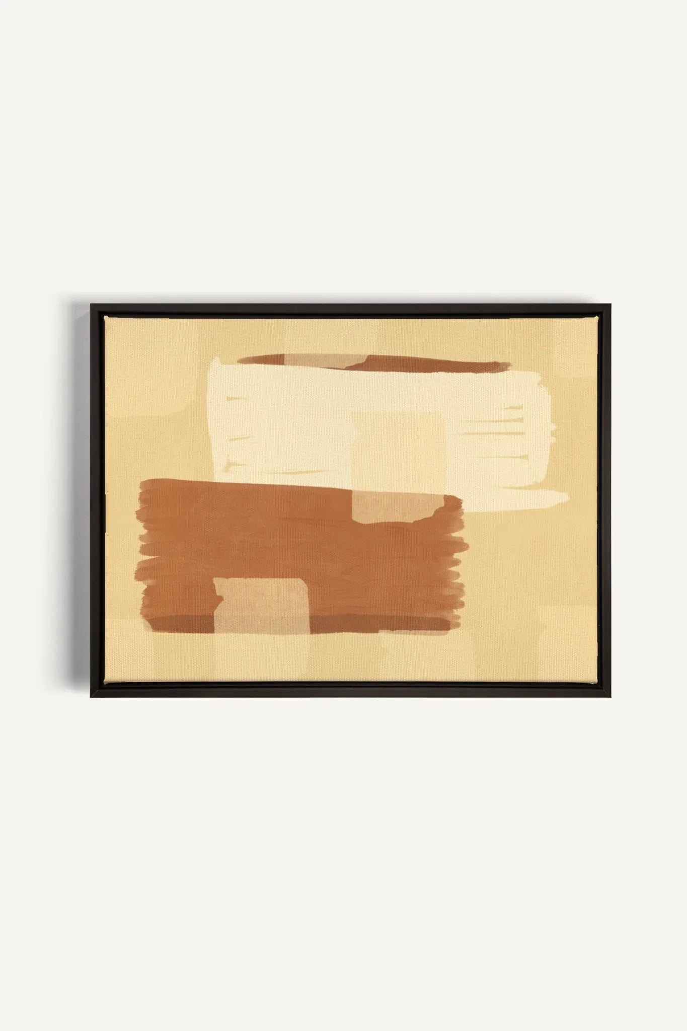 OLEKA CANVAS - TOILE DU DÉSERT, Oeuvre sur toile étirée, encadré Noir