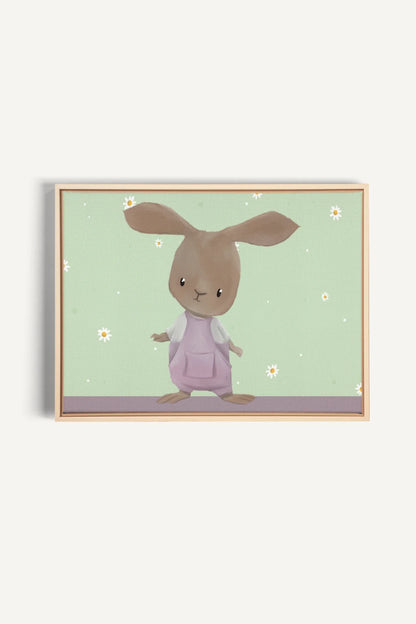 LAPIN, Artwork on stretched canvas, framed Natural Light