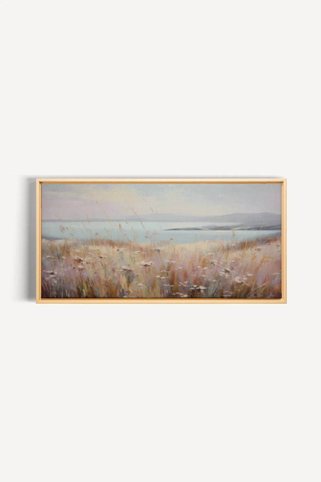 Rose Lagoon, Artwork on stretched canvas, framed Natural Light