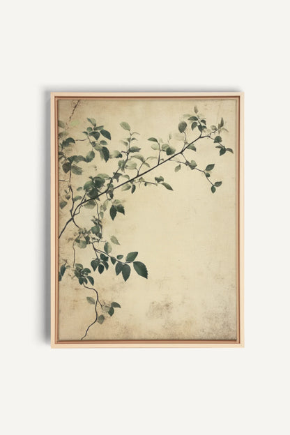SILENT VINES, Oeuvre sur toile étirée, encadré Naturel Clair