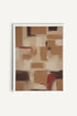 OLEKA CANVAS - TRAITS, Oeuvre sur toile étirée, encadré Blanc