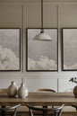 ANTIQUE CLOUDSCAPE TRIO (3 Works on stretched canvas)