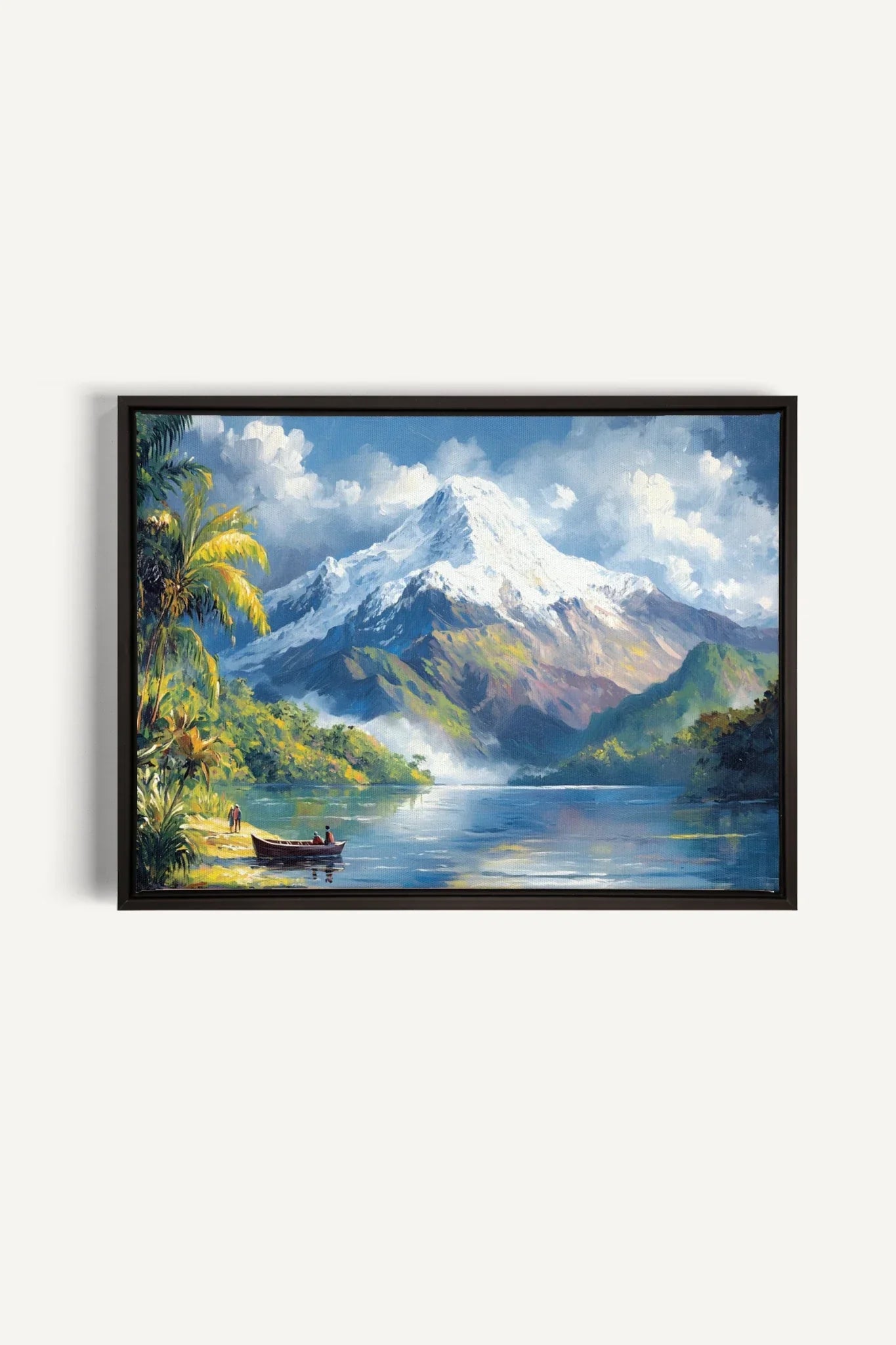 OLEKA CANVAS - TROPICAL HIGHLANDS, Oeuvre sur toile étirée, encadré Noir