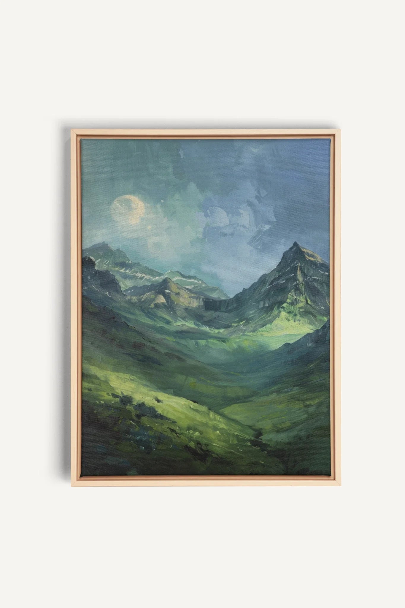 VALLÉE DE VÉNUS, Oeuvre sur toile étirée, encadré Naturel Clair