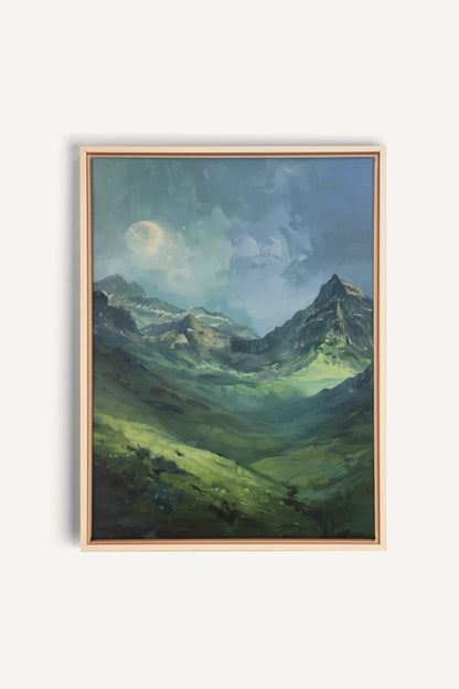 VALLÉE DE VÉNUS, Oeuvre sur toile étirée, encadré Naturel Clair