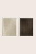 OLEKA CANVAS - VELVET GLOW DUO, 2 Oeuvres sur toile étirée, encadré Blanc