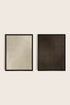 OLEKA CANVAS - VELVET GLOW DUO, 2 Oeuvres sur toile étirée, encadré Noir