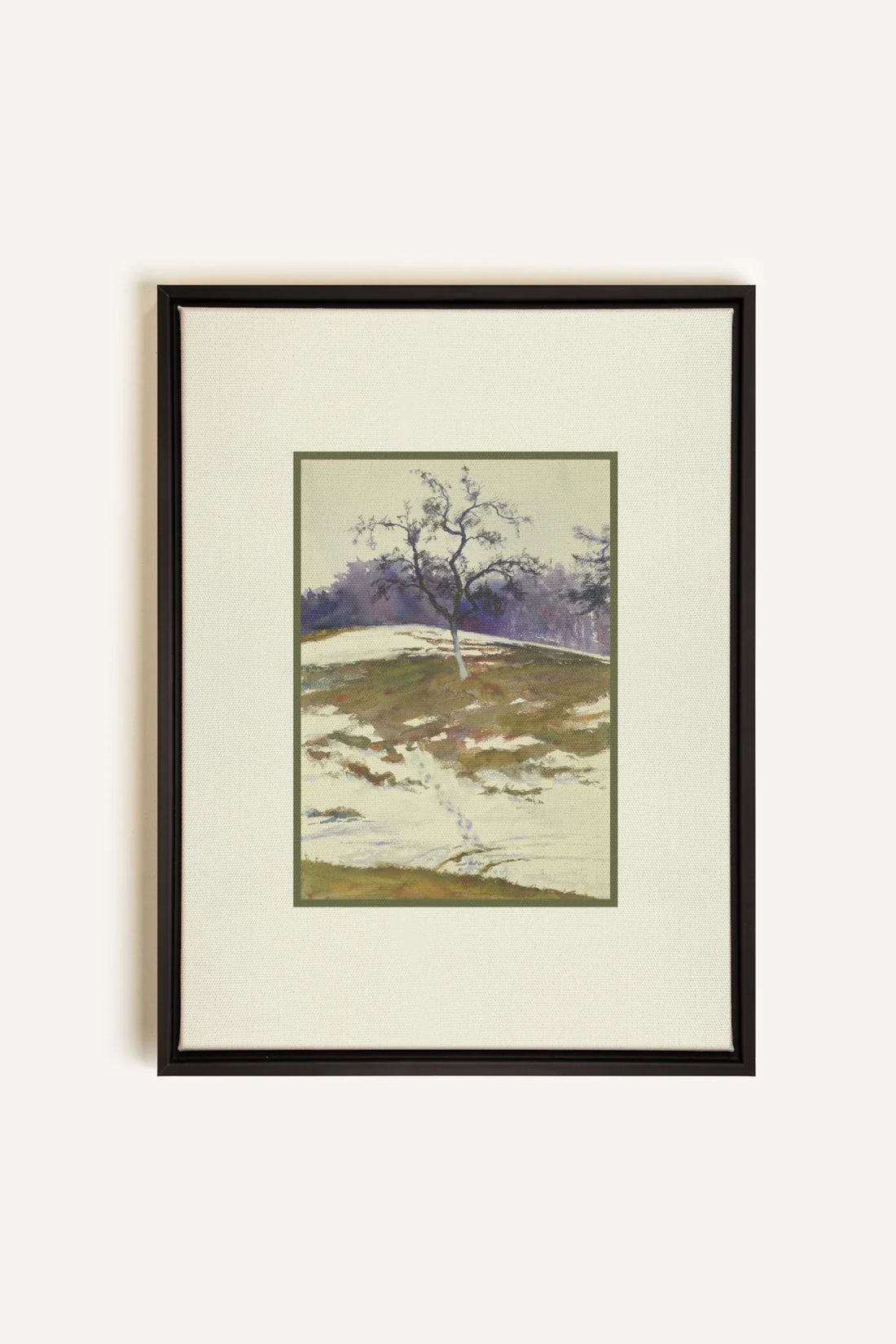 VESTIGE DE SAISON, Oeuvre sur toile étirée, encadré Noir