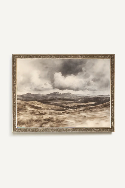 VESTIGES DU TEMPS, Oeuvre sur toile rigide, encadré Vintage Argent