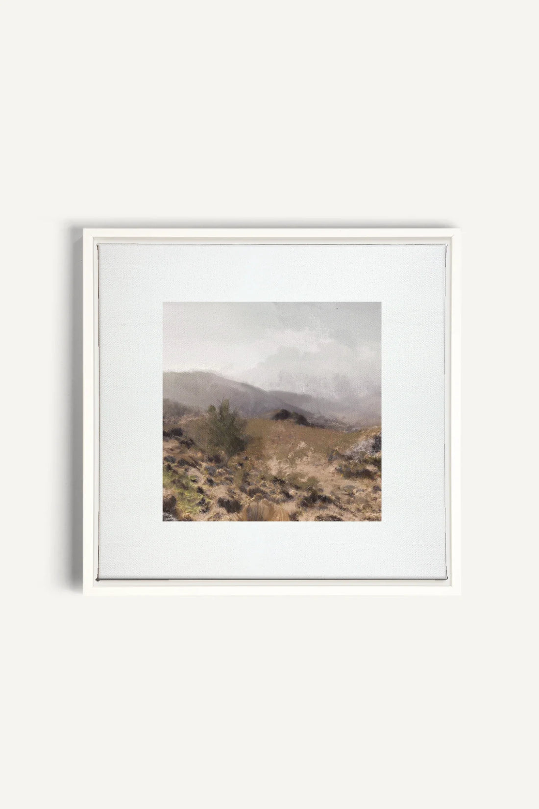 IRISH WILDERNESS, Oeuvre sur toile étirée, encadré Blanc