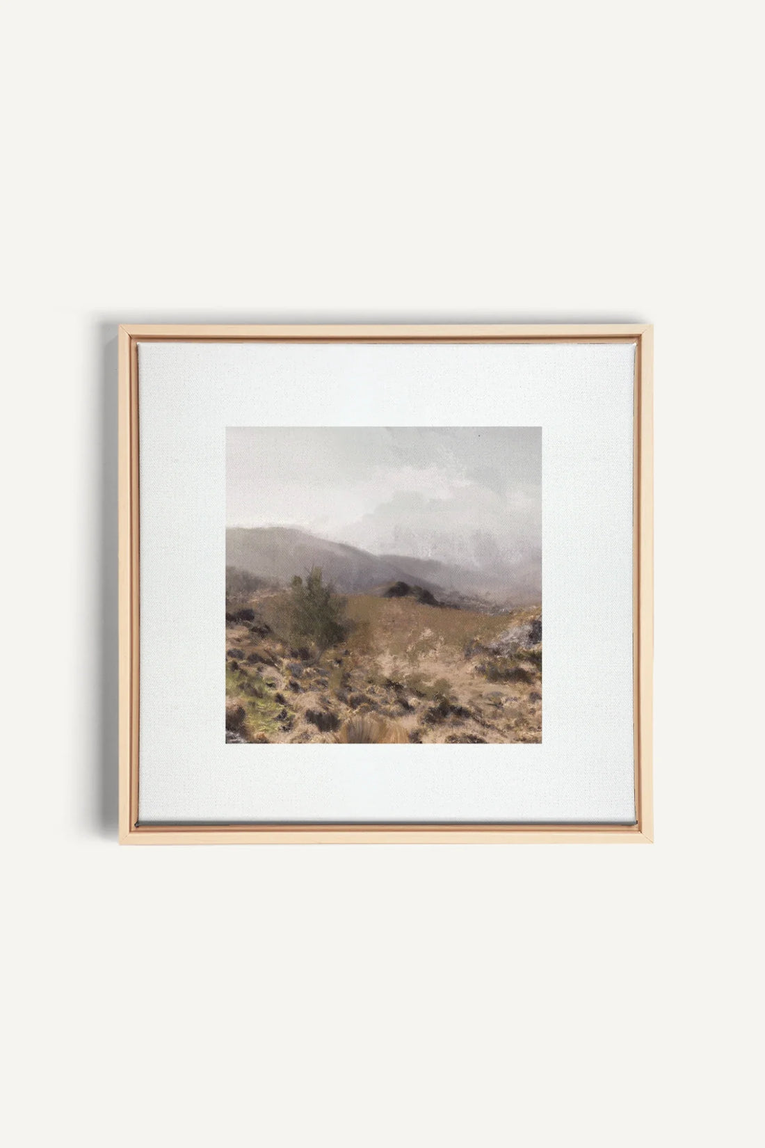 IRISH WILDERNESS, Artwork on stretched canvas, framed Natural Light
