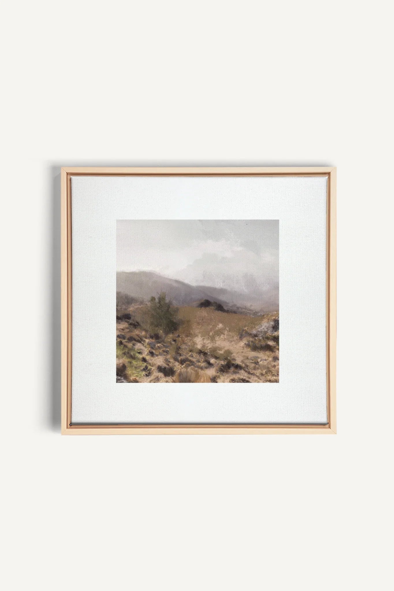 IRISH WILDERNESS, Oeuvre sur toile étirée, encadré Naturel Clair