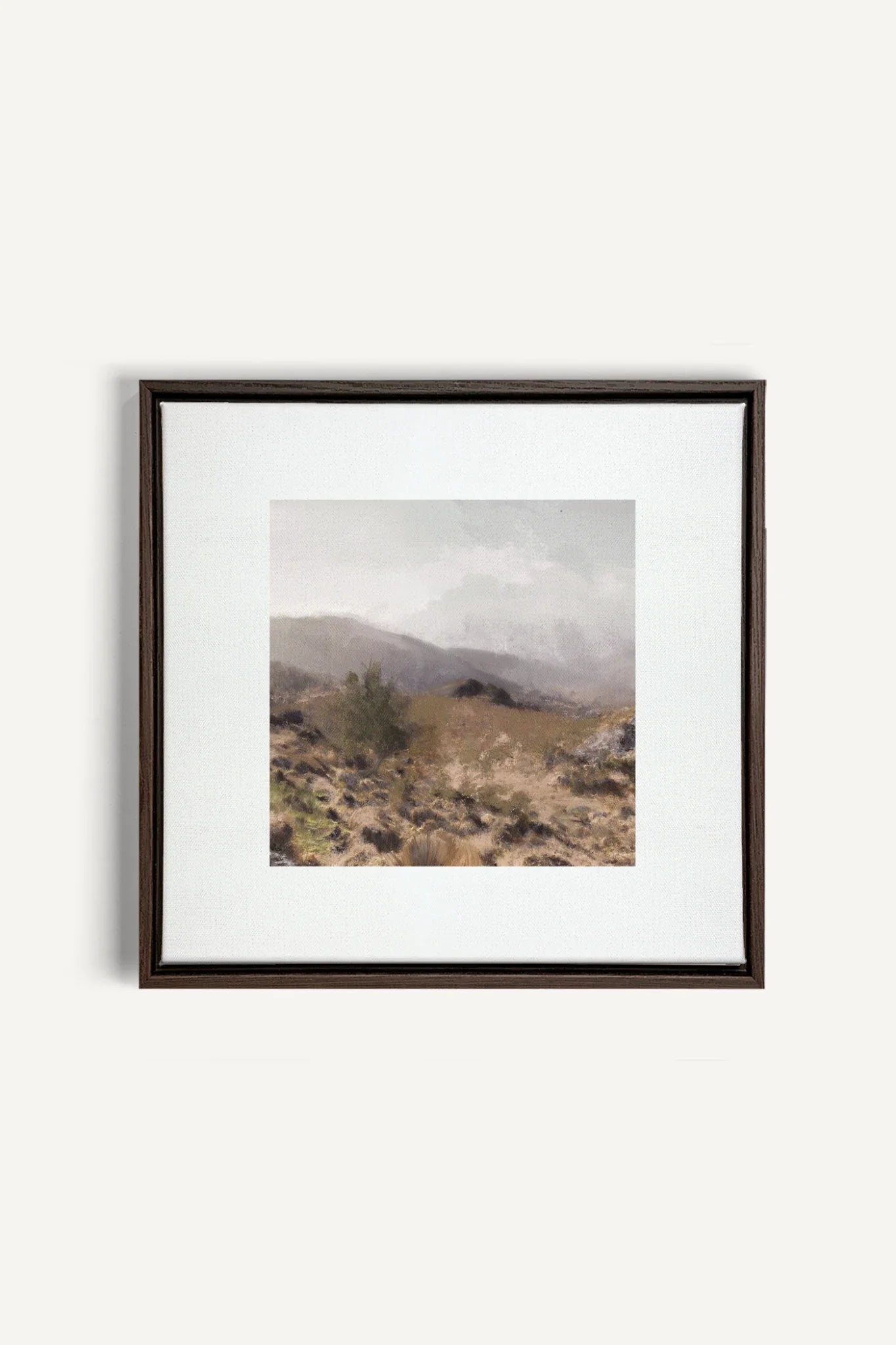 IRISH WILDERNESS, Artwork on stretched canvas, framed in Walnut Brown