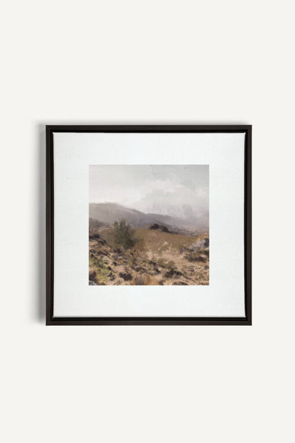 IRISH WILDERNESS, Artwork on stretched canvas, framed in black