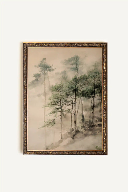 VIBRATION NATURELLE, Artwork on rigid canvas, framed in Vintage Bronze