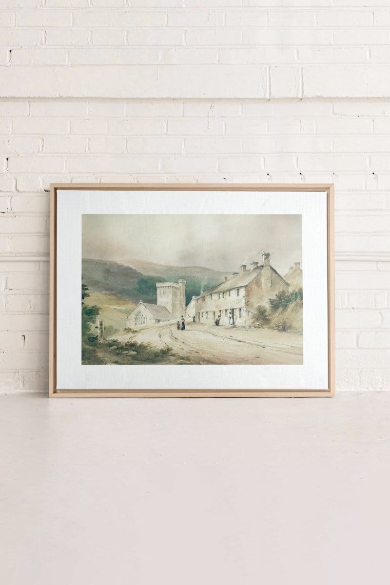 VILLAGE, Oeuvre sur toile étirée