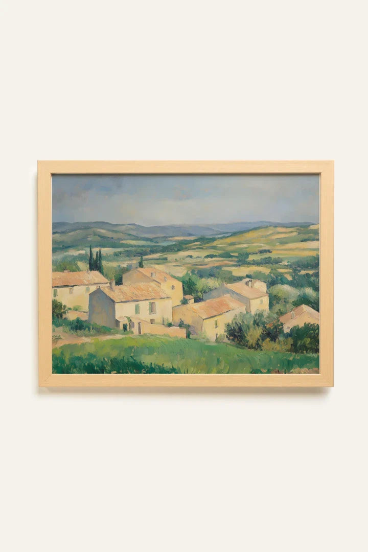 VILLAGE IN BLOOM, Toile Rigide