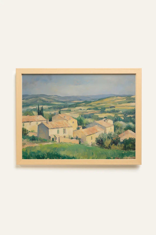 VILLAGE IN BLOOM, Toile Rigide