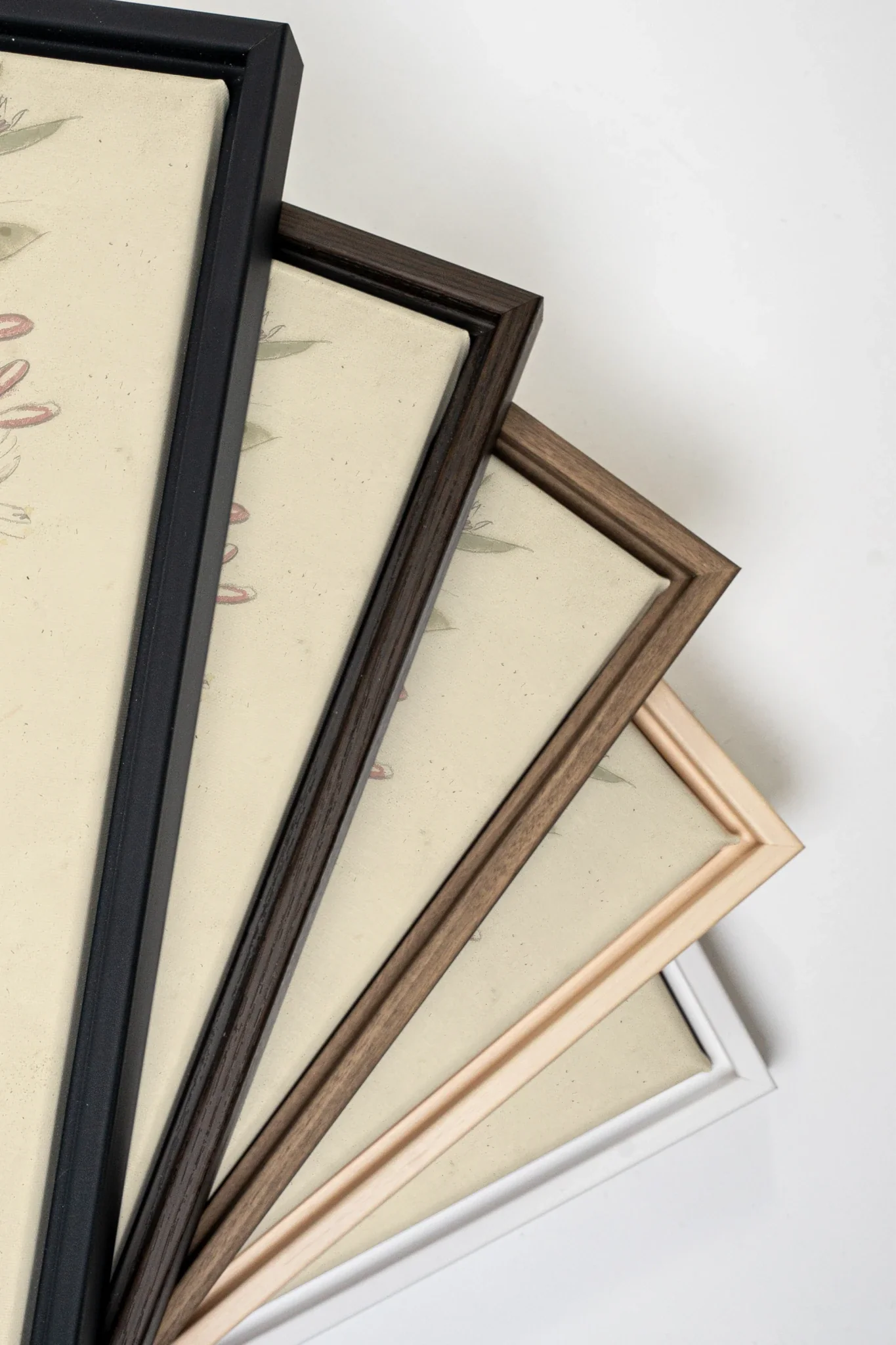 VINTAGE VINE, Oeuvre sur toile étirée, encadré Blanc