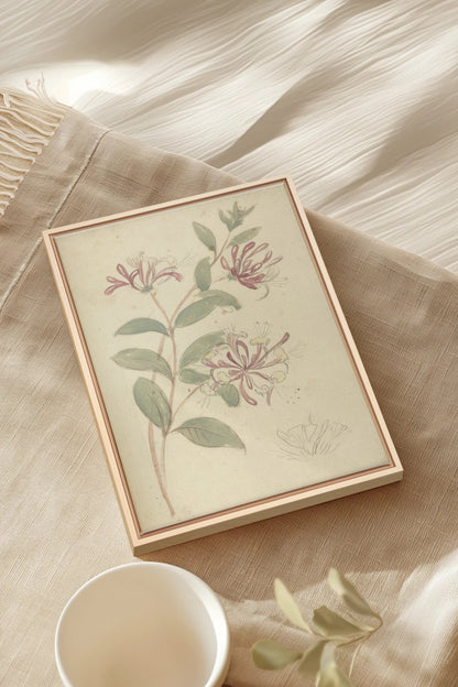 VINTAGE VINE, Oeuvre sur toile étirée, encadré Naturel Clair