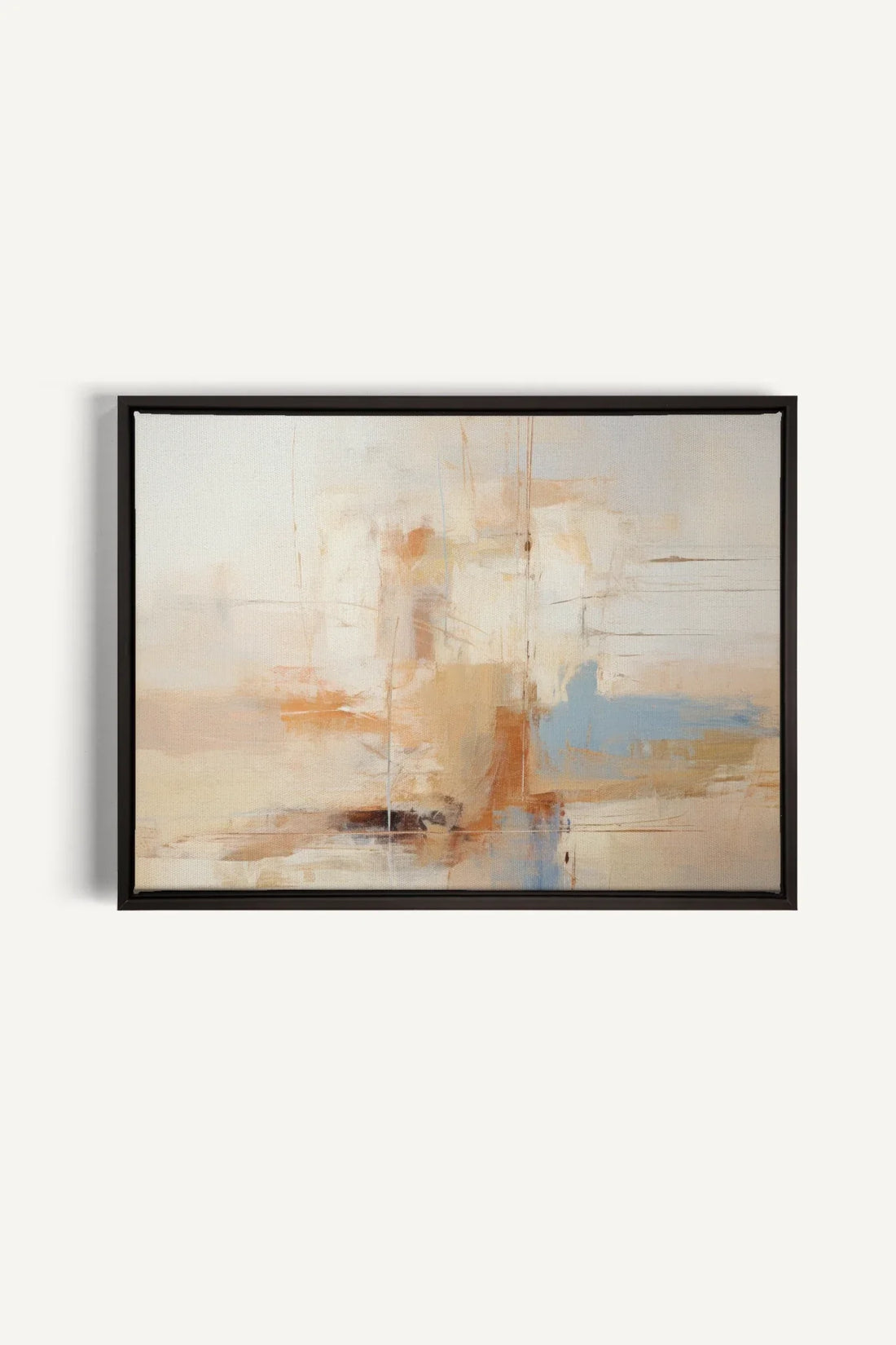 OLEKA CANVAS - VIVID ECHOES, Oeuvre sur toile étirée, encadré Noir