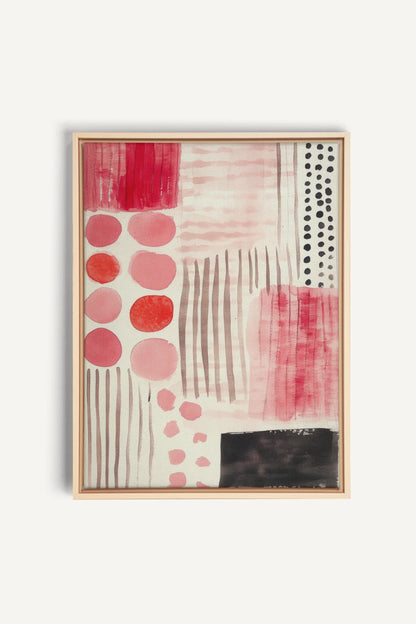 VIVID EXPRESSION, Artwork on stretched canvas, framed Natural Light