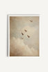 OLEKA CANVAS - VOLÉE DE SOUVENIRS, Oeuvre sur toile étirée, encadré Blanc