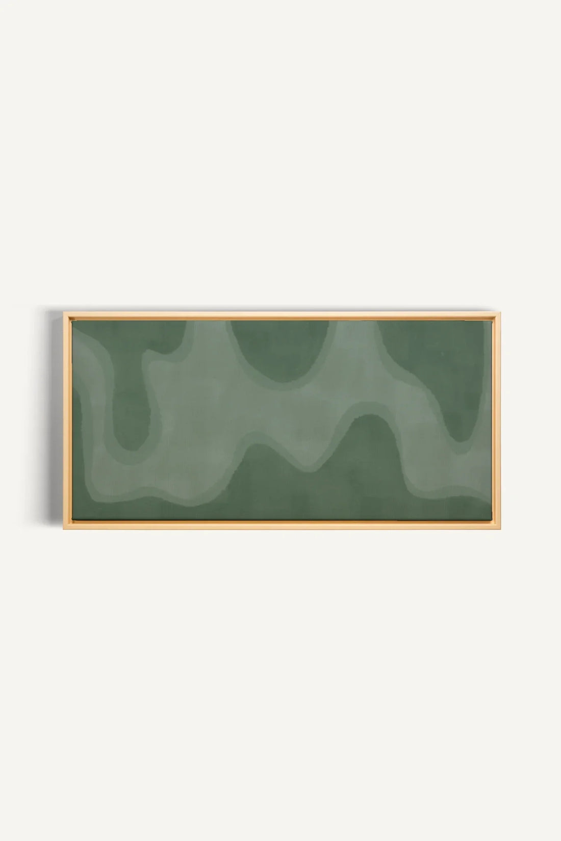 OLEKA CANVAS - WAVES OF SERENITY, Oeuvre sur toile étirée, encadré Naturel Clair